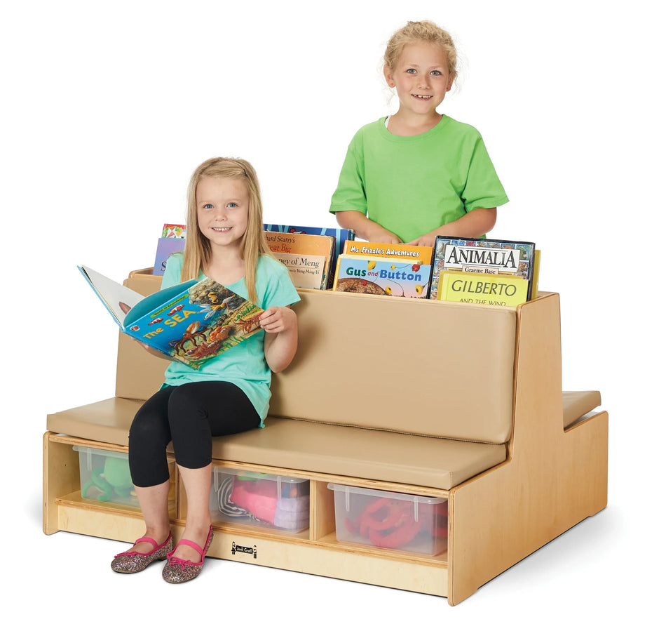Jonti-Craft® Read-a-Round Couch - Wheat