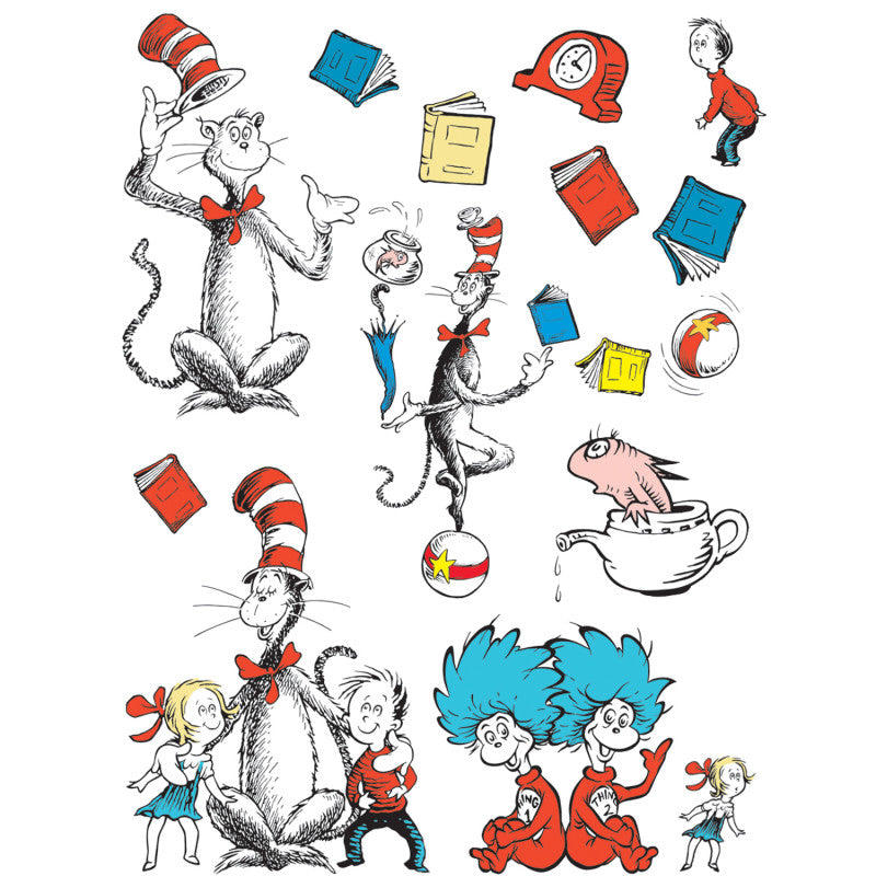 Cat in the Hat&trade; Large Characters Bulletin Board Set