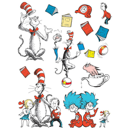 Cat in the Hat&trade; Large Characters Bulletin Board Set