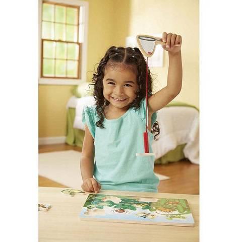 Melissa & Doug Bug Catching Magnetic Wooden Puzzle Game, item 3779