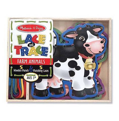 Melissa & Doug Lace & Trace Farm Wooden Panels, item 3781
