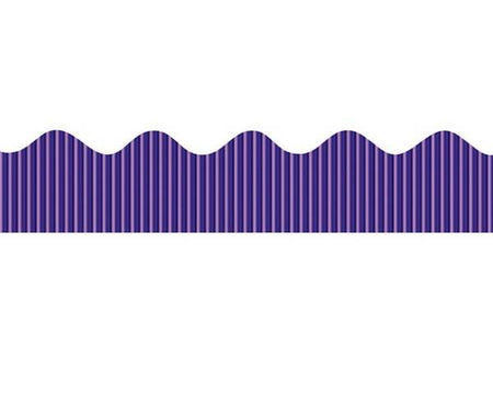 BORDETTE DECORATIVE BORDER 2.25" X 25', METALLIC PURPLE
