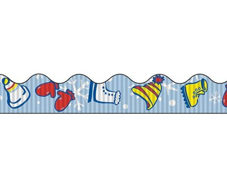 BORDETTE DECORATIVE BORDER 2.25" X 25', WINTER FUN
