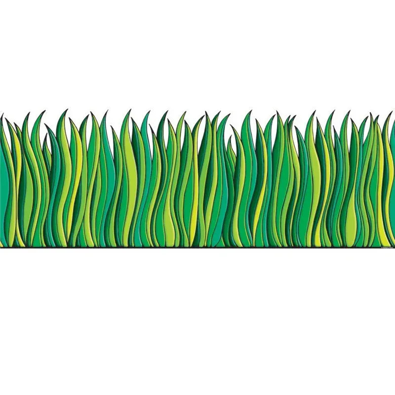 Tall Green Grass Jumbo Border, 12'