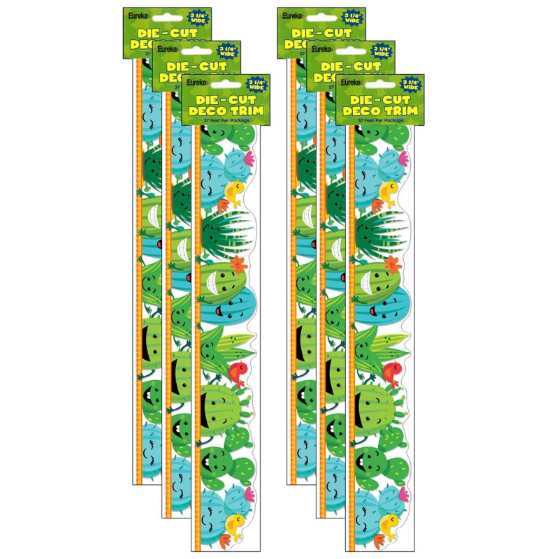 A Sharp Bunch Line-Up Deco Trim&reg; Extra Wide Die Cut, 37 Feet Per Pack, 6 Packs
