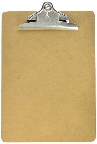 Clipboard - Masonite - Two Sided Smooth - Note Size 6" x 9"