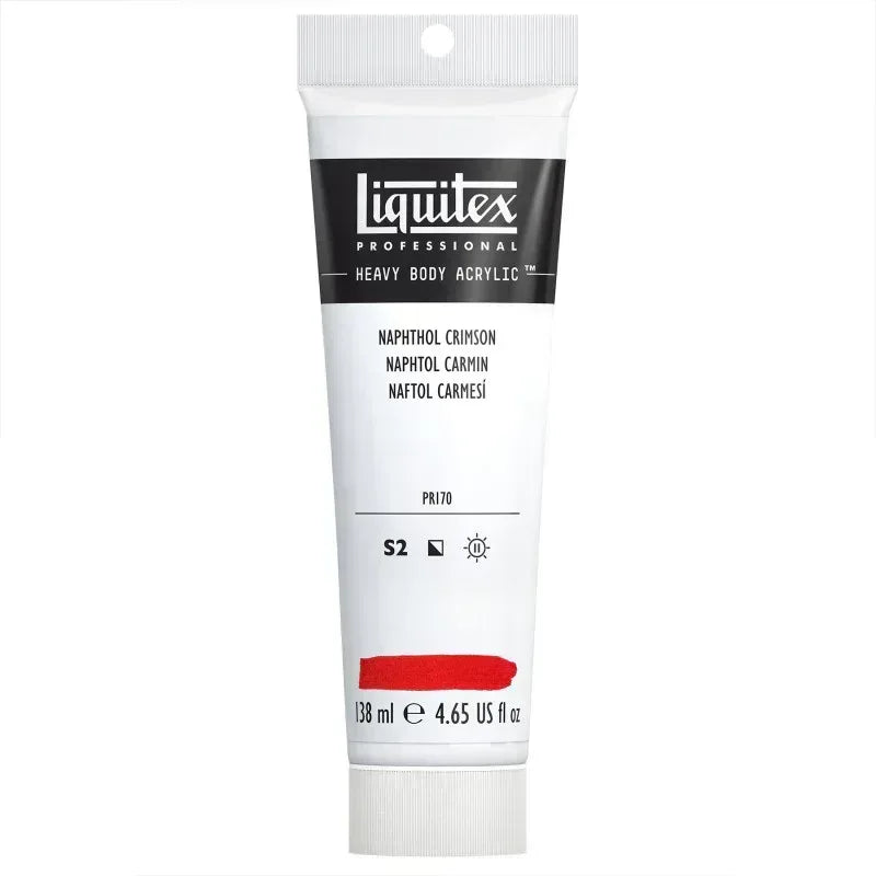Professional Heavy Body Acrylic Paint, 138 mL Tube, Naphthol Crimson
