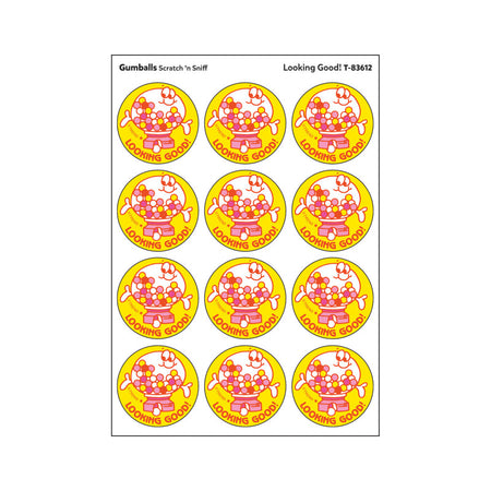 Looking Good!/Gumballs Scented Stickers, Pack of 24