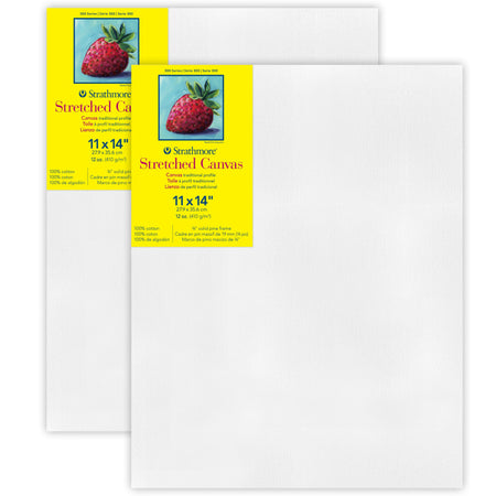 300 Series Traditional Stretched Canvas, 11x14 inch, Pack of 2
