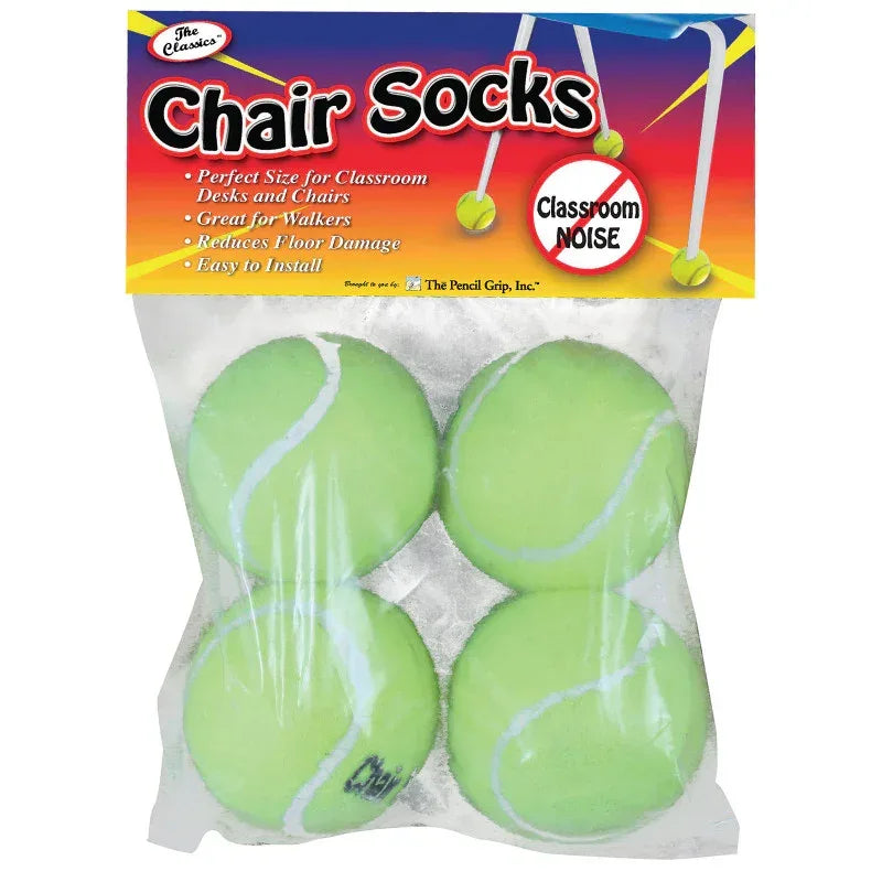 Chair Socks, Yellow, Pack of 4