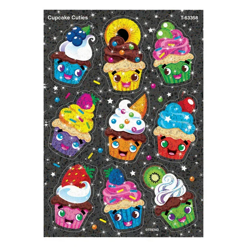 Cupcake Cuties Sparkle Stickers&reg;, 18 Count