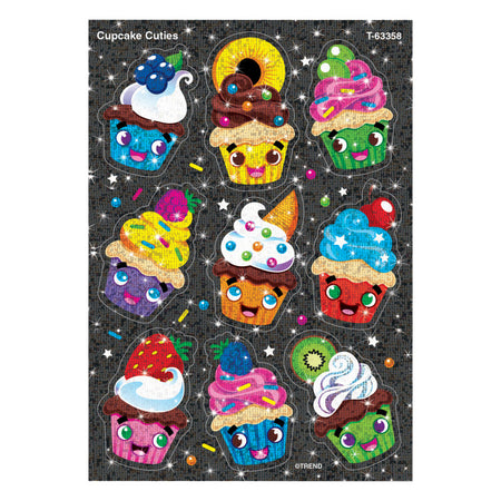 Cupcake Cuties Sparkle Stickers&reg;, 18 Count