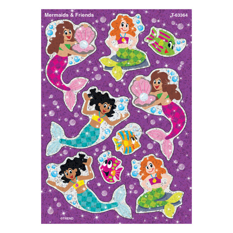 Mermaids & Friends Sparkle Stickers&reg;, 18 Count