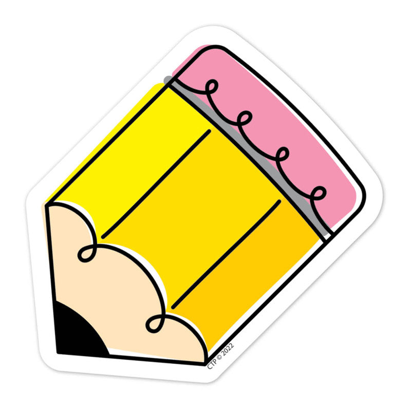 Core Décor Doodle Pencil 3" Designer Cut-Outs, Pack of 36