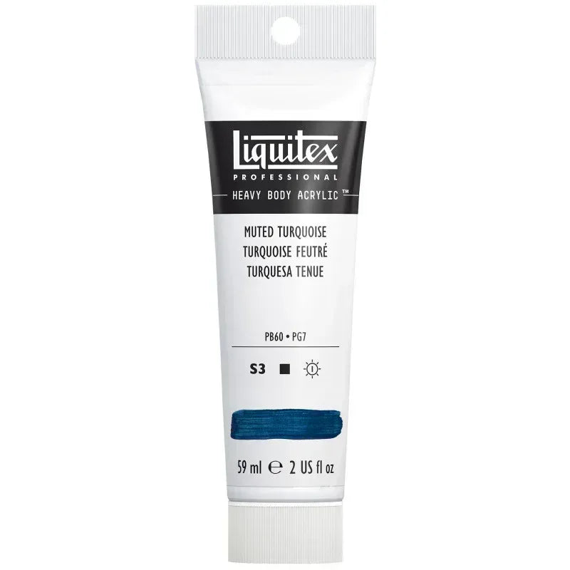 Professional Heavy Body Acrylic Paint, 59 mL Tube, Muted Turquoise