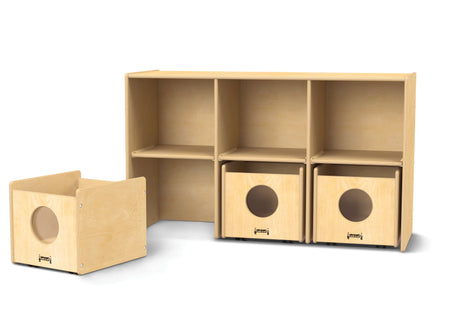 Jonti-Craft® See-n-Wheel Shelf with Bins