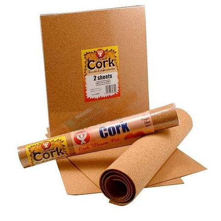 Hygloss Cork Sheet, 12" x 24" x 1⁄16" rolled, 2mm