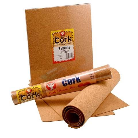 Hygloss Cork Sheet, 12" x 24" x 1⁄16" rolled, 2mm