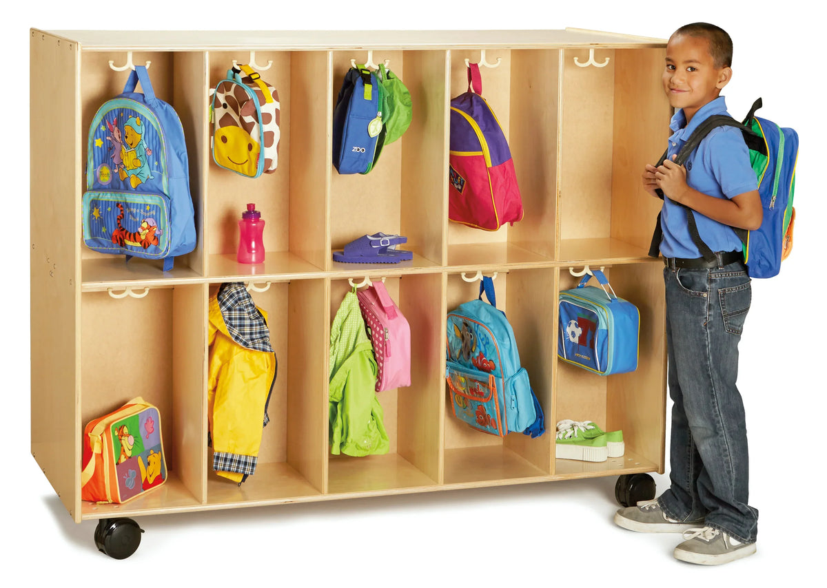 Jonti-Craft® 20 Section Mobile Backpack Cubbie