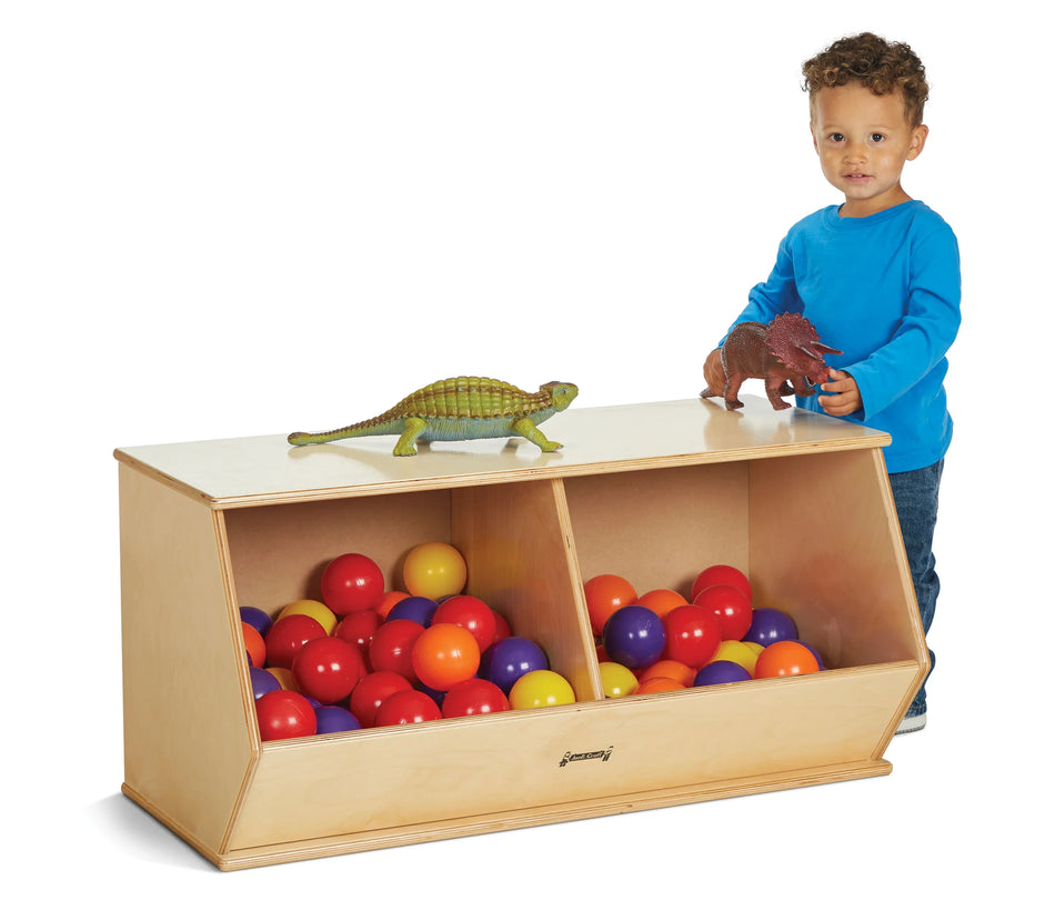 Jonti-Craft® Stacking Beveled Crate – Duplex