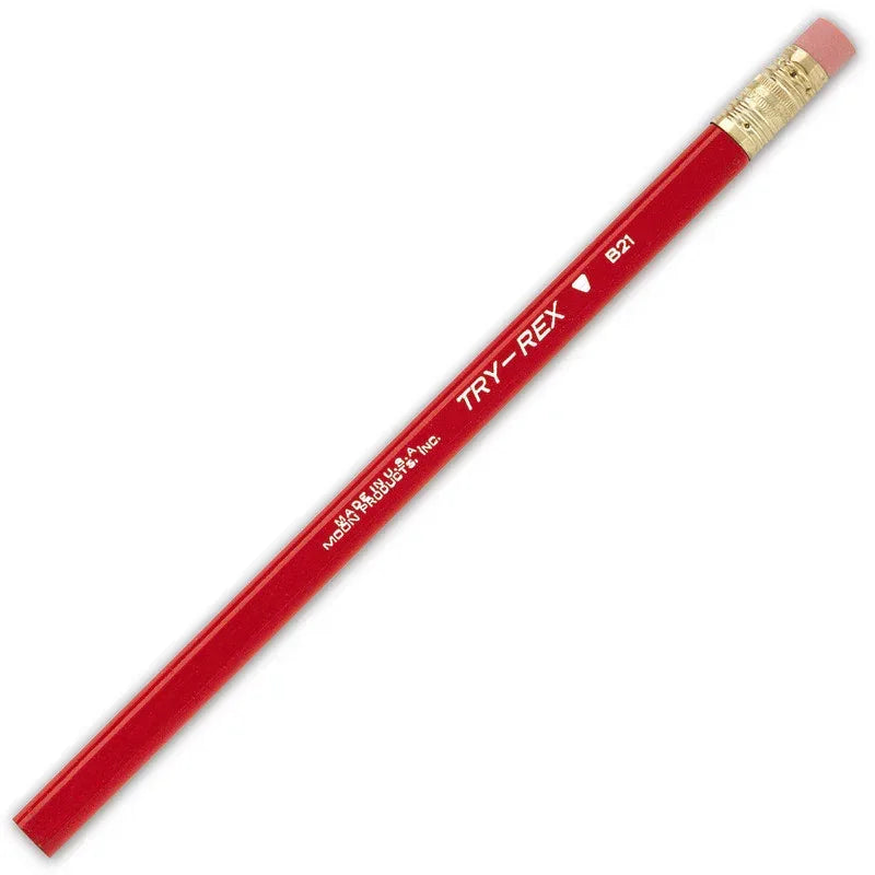 Try Rex&reg; Pencil, Jumbo With Eraser, 12 Per Pack, 3 Packs