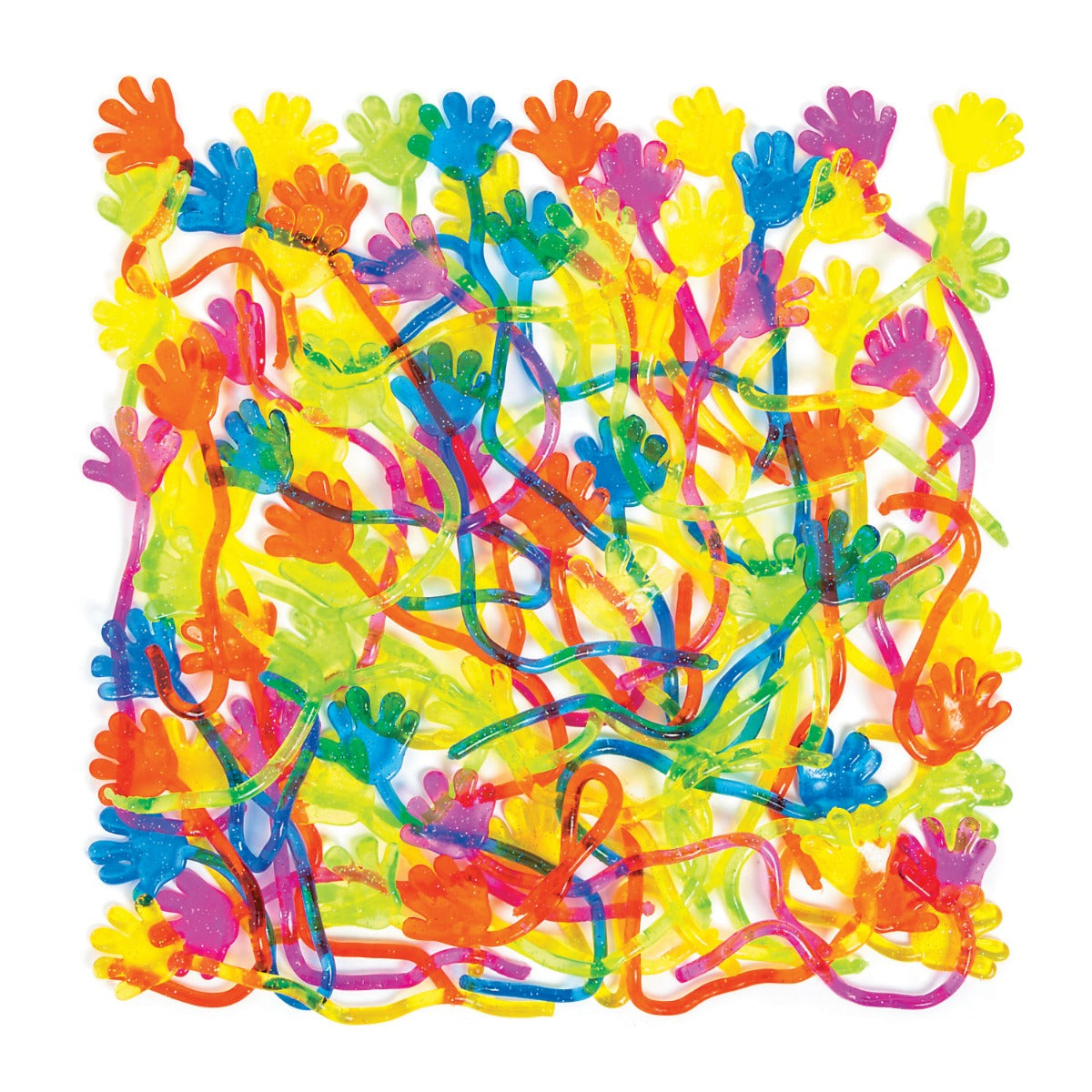 Vinyl Glitter Sticky Hands - 72/PKG