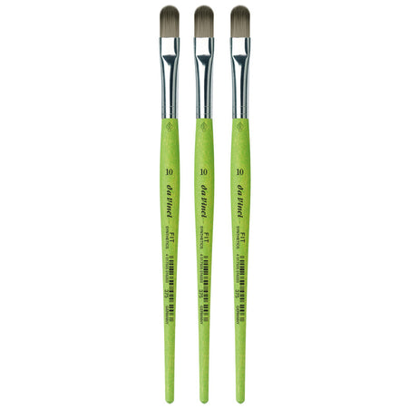 FIT Synthetics Student Brush, Synthetic, Acrylic & Tempera, Filbert, Series 375, Size 10, Pack of 3