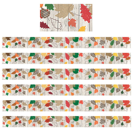 Home Sweet Classroom Happy Fall Straight Border Trim, 35 Feet Per Pack, 6 Packs