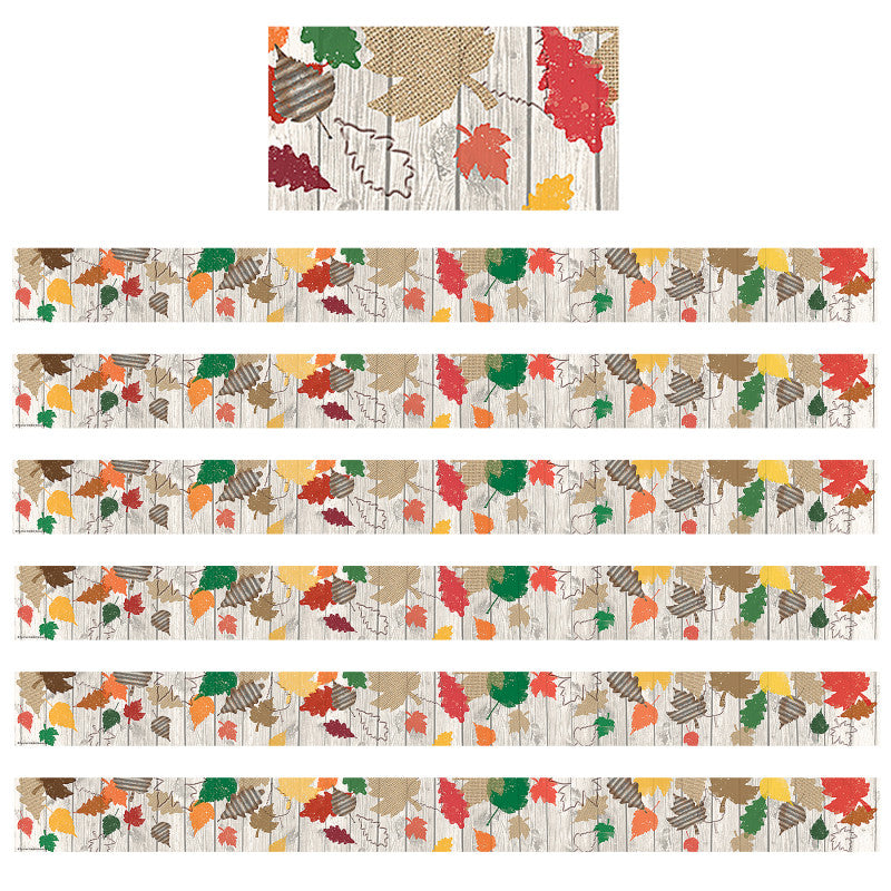 Home Sweet Classroom Happy Fall Straight Border Trim, 35 Feet Per Pack, 6 Packs