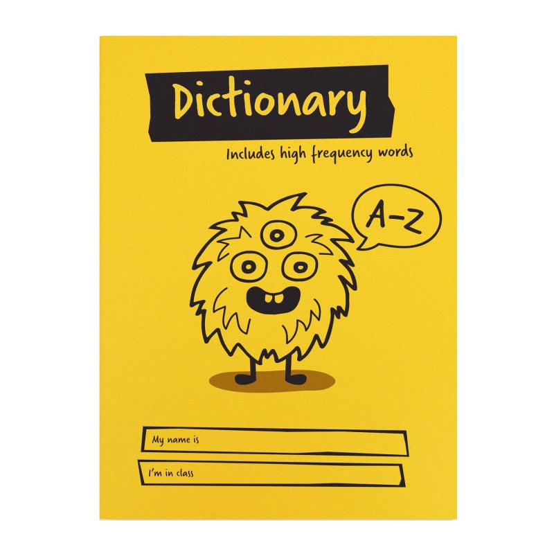 Little Monsters Primary Dictionary Book, A5, 28 Pages, Yellow