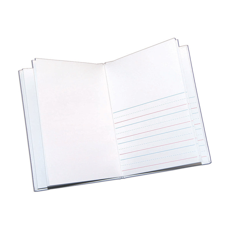Hardcover Blank Book Primary Lined, 6" x 8" Portrait, White