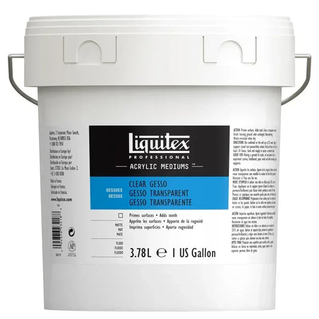 Professional Acrylic Gesso, Clear, 128 oz (3.78 L)