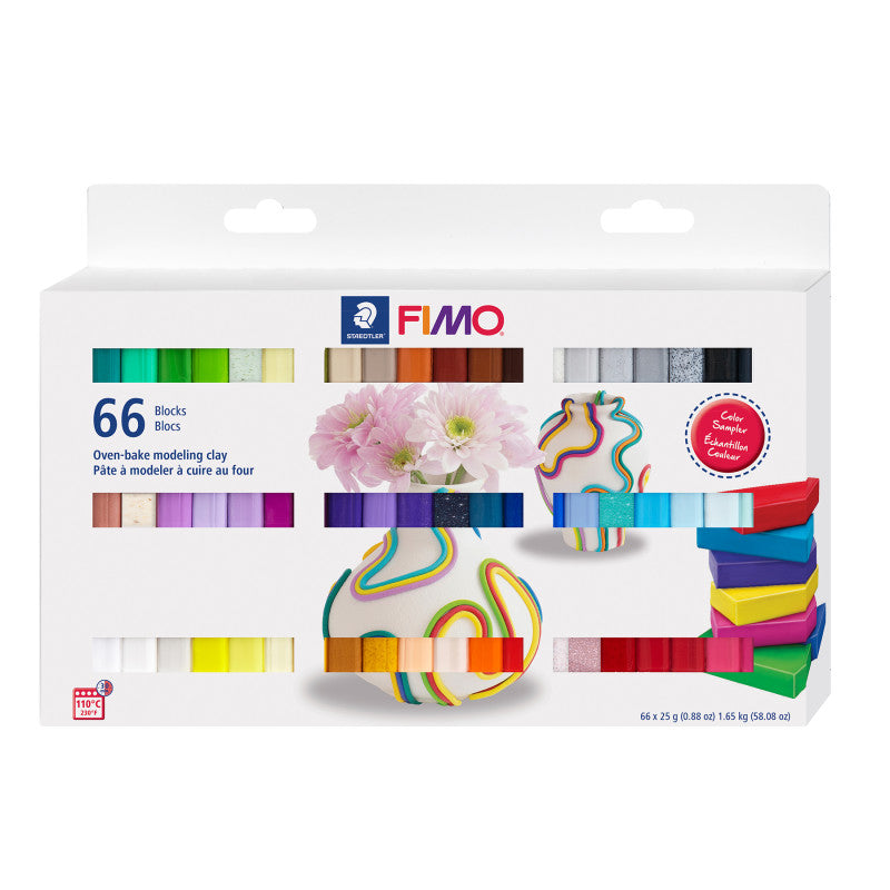 FIMOÂ® Soft Modeling Clay, 0.88 oz, Assorted Colors, Set of 66