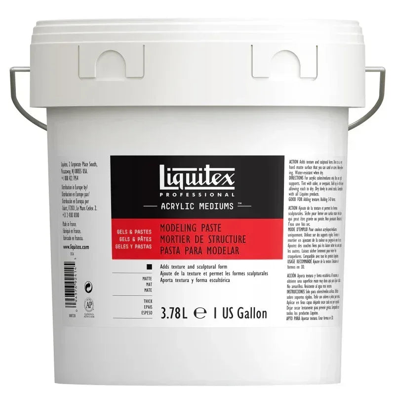 Professional Acrylic Modeling Paste, 128 oz (3.78 L)