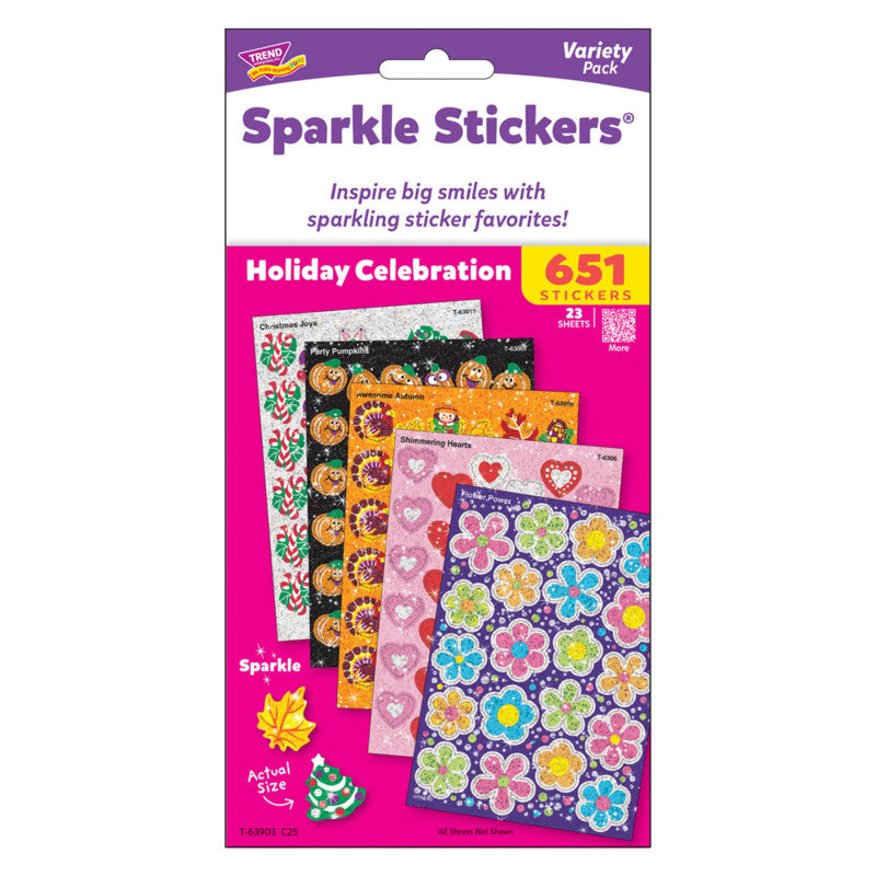 Holiday Celebration Sparkle StickersÂ® Variety Pack, 648 ct