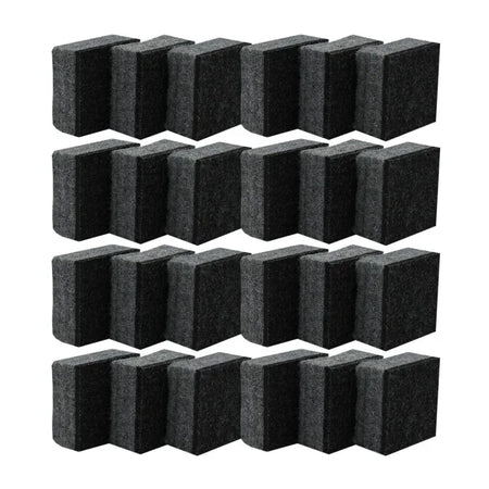 Felt Student Dry Erase/Chalkboard Erasers, Pack of 24