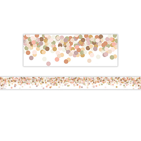 Calming Confetti Straight Border Trim, 35 Feet