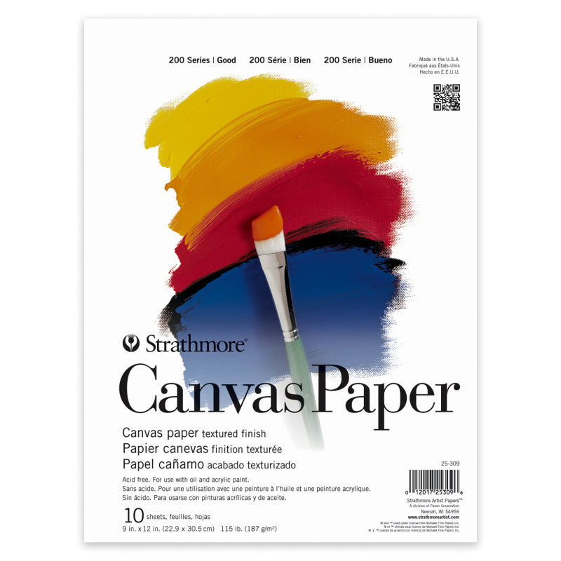 200 Series Canvas Pad, 10 Sheet, 9x12 inch, 1 Count
