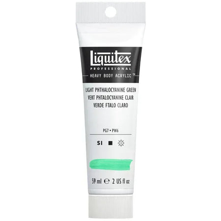 Professional Heavy Body Acrylic Paint, 59 mL Tube, Light Phthalocyanine Green