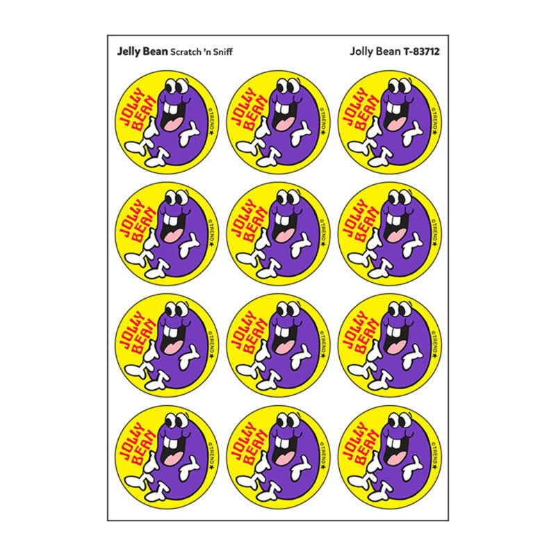 Jolly Bean/Jelly Bean scent Retro Scratch 'n Sniff Stinky Stickers&reg;, 24 ct.