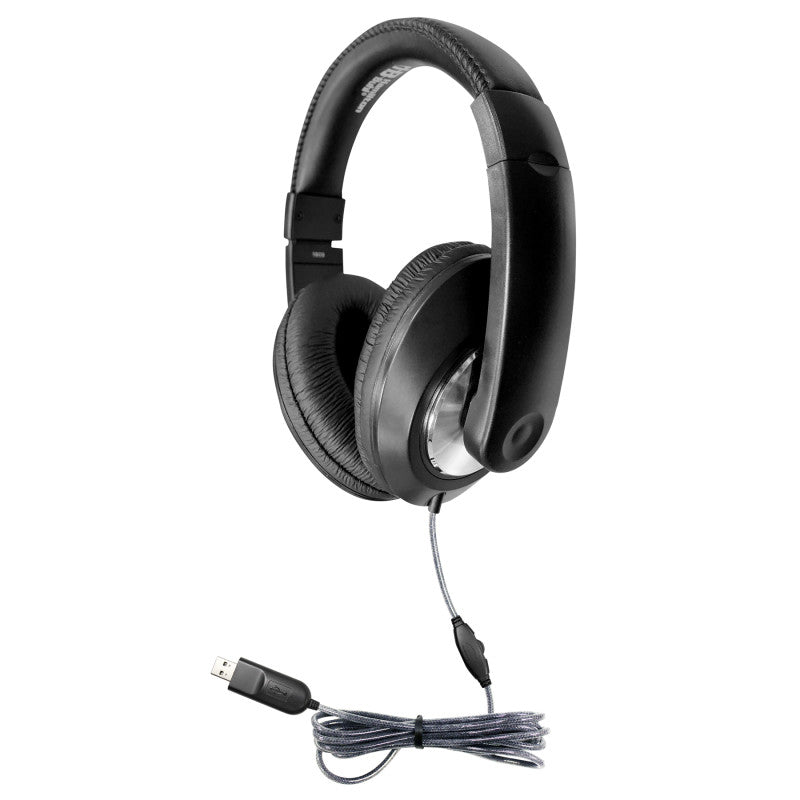 Smart-Trek Deluxe Stereo Headphone with In-Line Volume Control and USB Plug