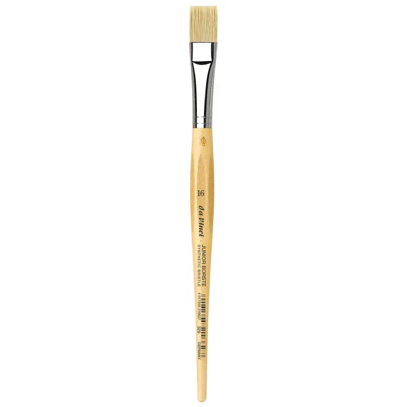 JUNIOR BORSTE Synthetic Student Brush, Synthetic, Tempera, Flat, Series 329, Size 16