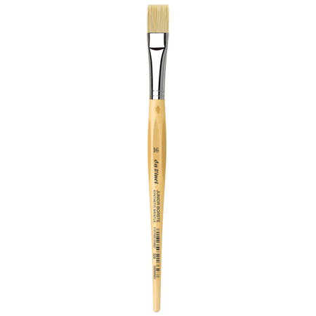 JUNIOR BORSTE Synthetic Student Brush, Synthetic, Tempera, Flat, Series 329, Size 16