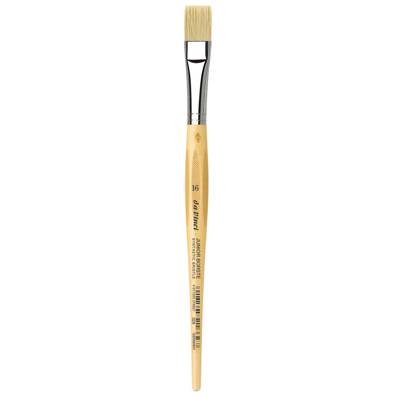 JUNIOR BORSTE Synthetic Student Brush, Synthetic, Tempera, Flat, Series 329, Size 16