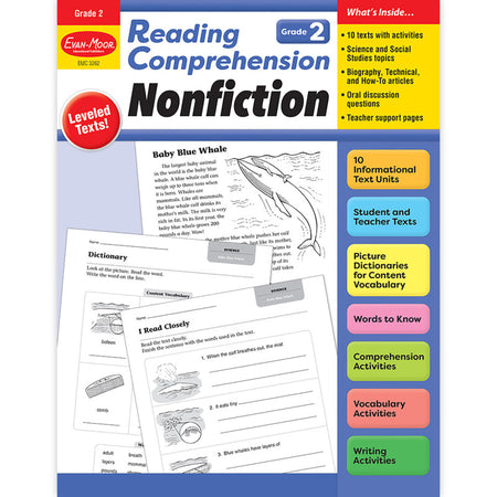 Reading Comprehension: Nonfiction, Grade 2
