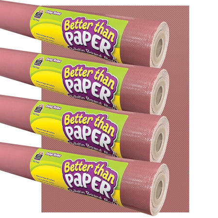 Better Than Paper&reg; Bulletin Board Roll, 4' x 12', Deep Rose, 4 Rolls