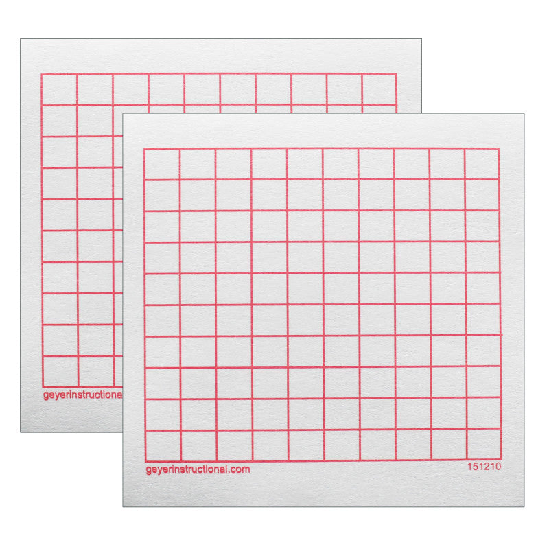 Graphing 3M Post-it&reg; Notes,10 x 10 Grid, 4 Pads Per Pack, 2 Packs