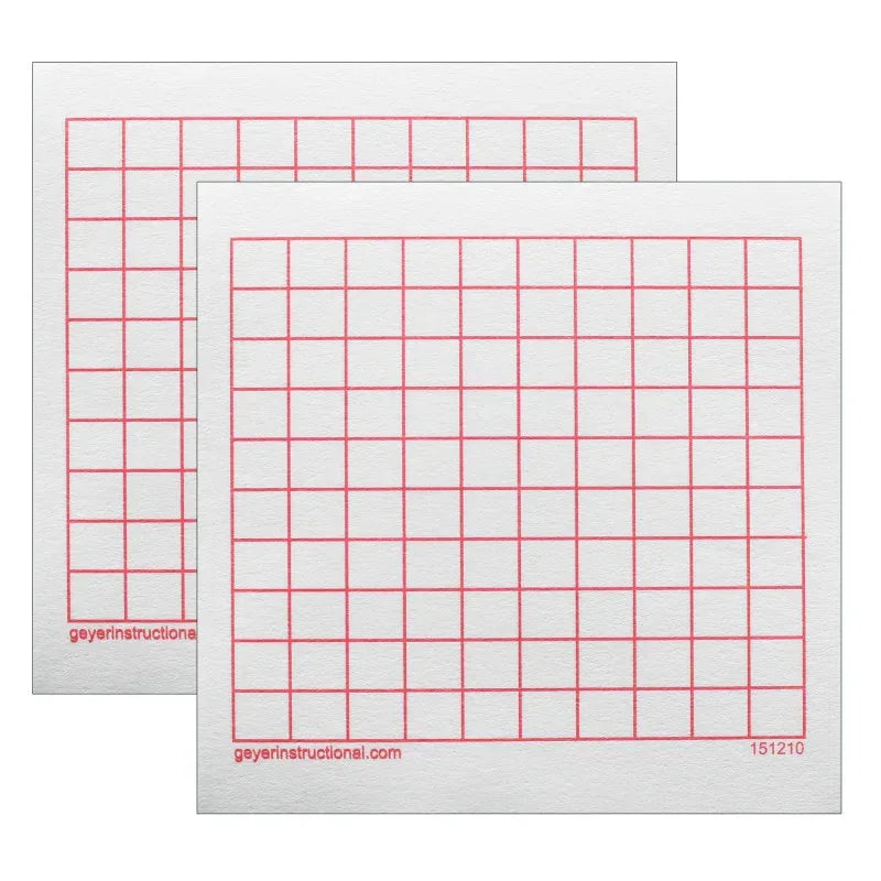 Graphing 3M Post-it&reg; Notes,10 x 10 Grid, 4 Pads Per Pack, 2 Packs