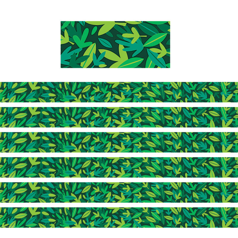 Ranger Rick&reg; Forest Leaves Straight Border Trim, 35 Feet Per Pack, 6 Packs