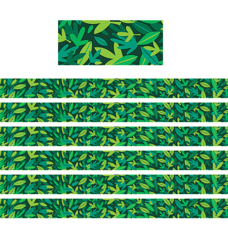 Ranger Rick&reg; Forest Leaves Straight Border Trim, 35 Feet Per Pack, 6 Packs